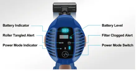 UMLo V111 Cordless Vacuum - Display