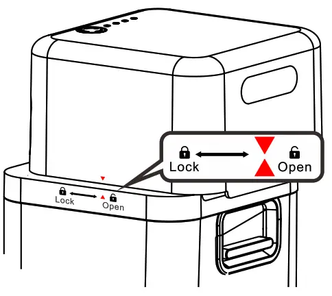 Zhongshan Turbos Technology DK01 Multi Function air purifier - COVER LOCK