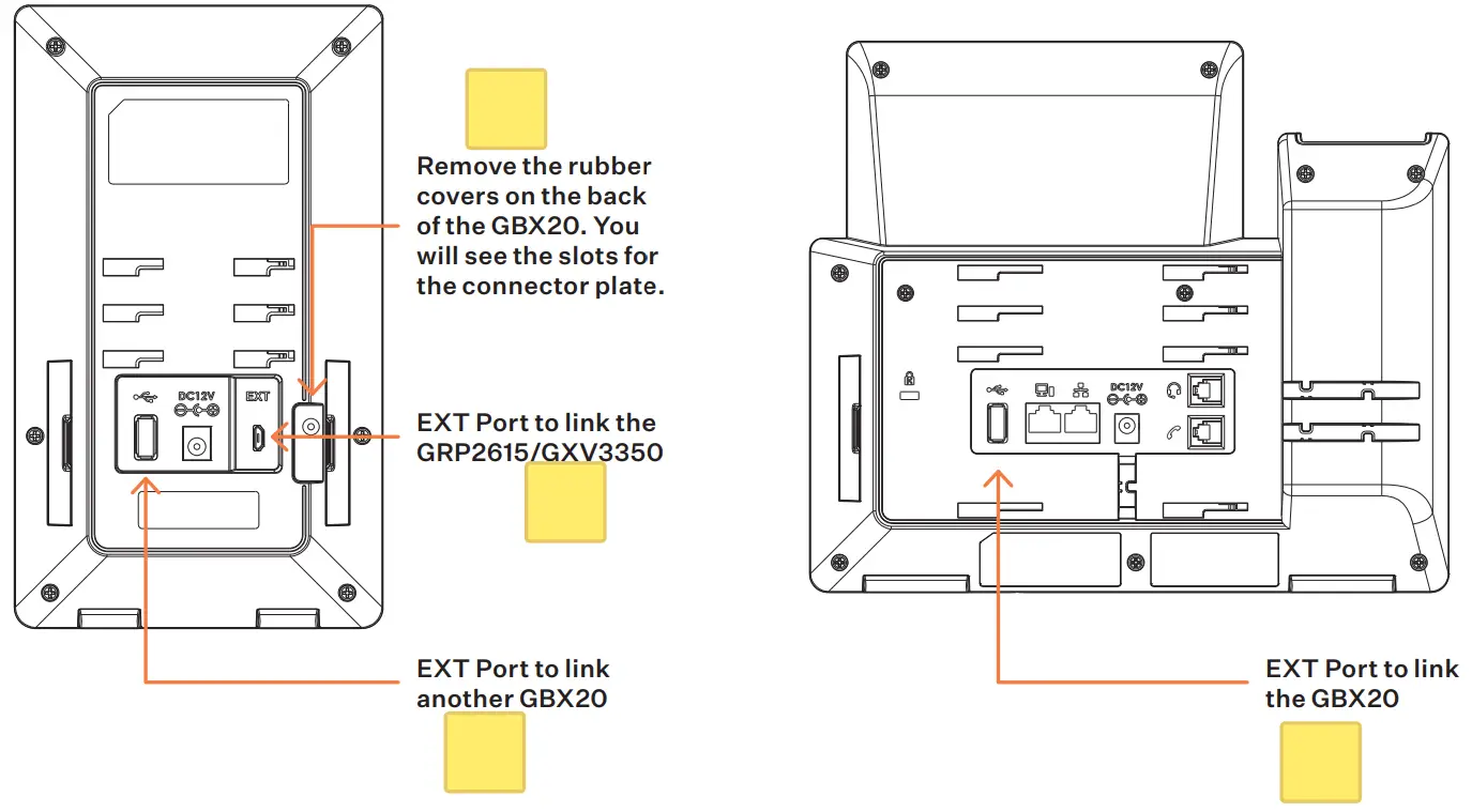 Ooma GBX20 Extension Module - Connector Plate