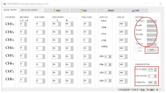 RADioLink T8S (FHSS) - Software Installation and Connection