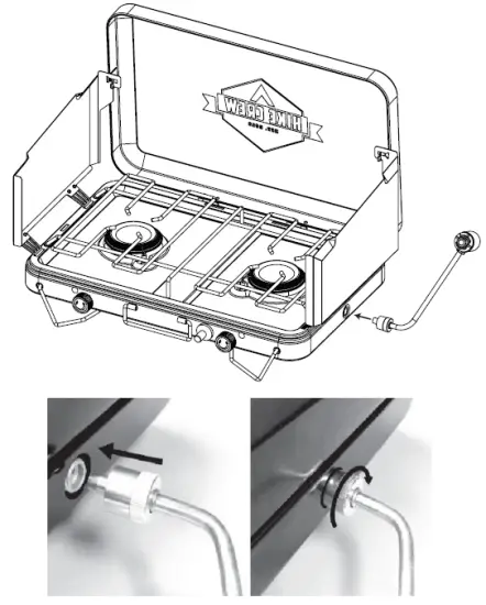 HIKE CREW HC210BWI Dual Deluxe Burner Stove FIG 3