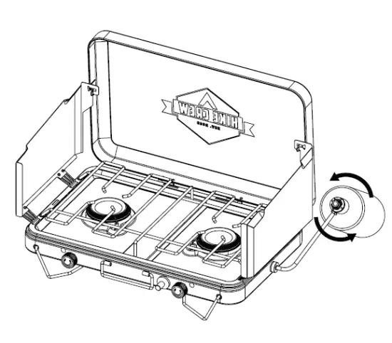 HIKE CREW HC210BWI Dual Deluxe Burner Stove FIG 4