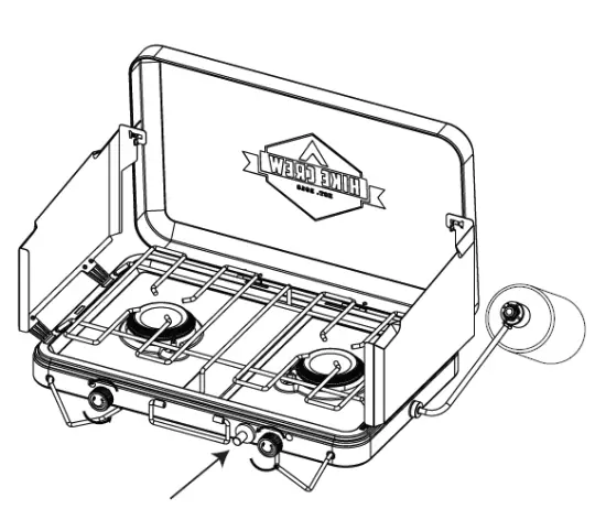 HIKE CREW HC210BWI Dual Deluxe Burner Stove FIG 5