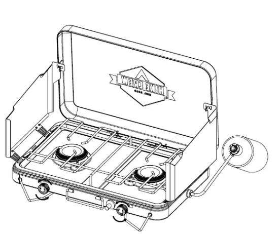 HIKE CREW HC210BWI Dual Deluxe Burner Stove FIG 6