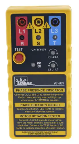 IDEAL 61-521 Phase-Motor Rotation Tester
