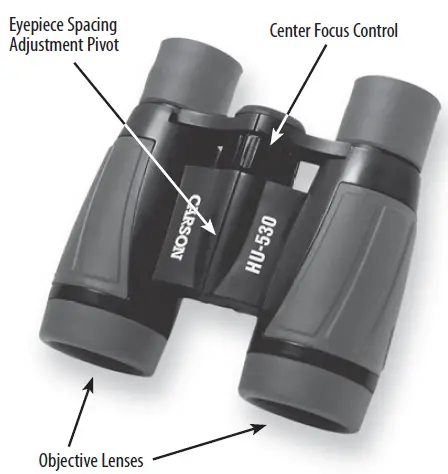 CARSON HU- 401 AdventurePak with 5x30 Roof Prism Binoculars FIG3