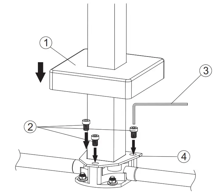 H-140-TFMSHCH - Insert 3 screws
