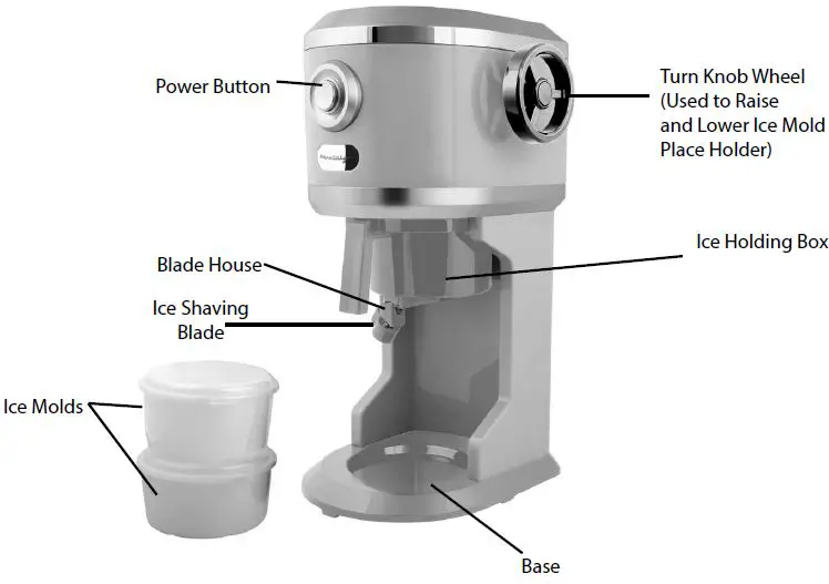 NOSTALGIA CLFRZFRTSHVR2AQ Electric Shaved Ice and Snow Cone Maker 1