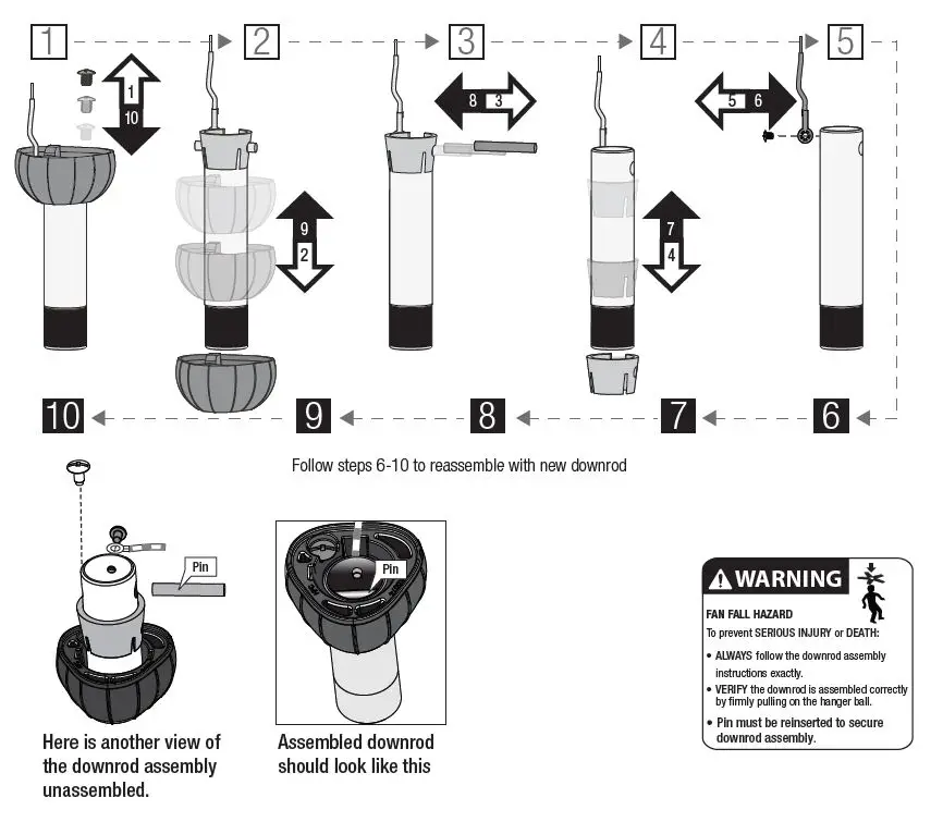 Hunter -59461- Warrant -Fan 60 Inch- Noble -Bronze FIG -25