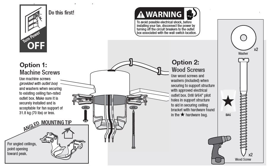 Hunter -59461- Warrant -Fan 60 Inch- Noble -Bronze FIG -7