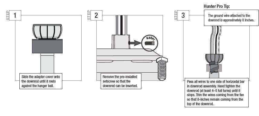 Hunter -59461- Warrant -Fan 60 Inch- Noble -Bronze FIG -8
