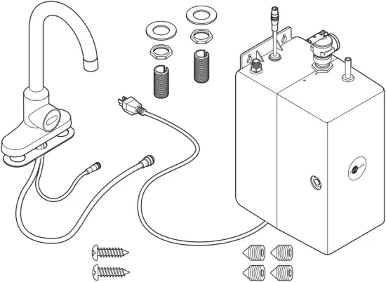 in sink erator WASH-2 - Components