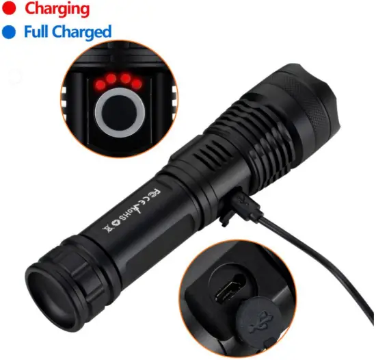 Alonefire H002 LED Flashlight 4 How to charge the battery