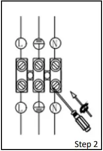 Johan Lewis White Marble Wall Lt User Manual - Assembly Step 2