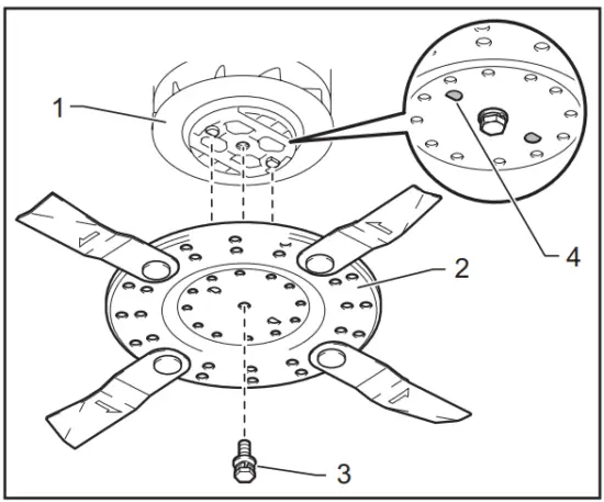 makita DLM462 Cordless Lawn Mower - Base plate 1