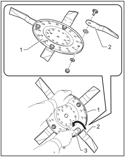 makita DLM462 Cordless Lawn Mower - Base plate