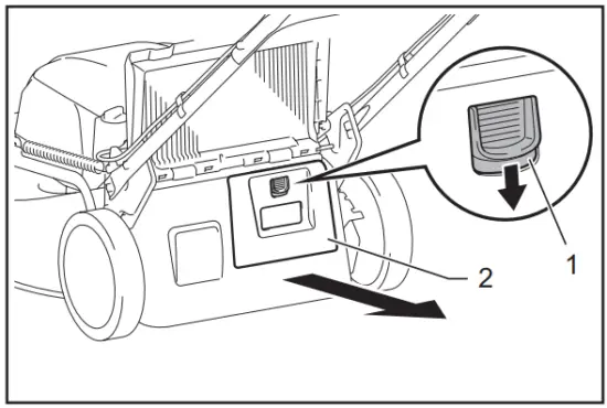 makita DLM462 Cordless Lawn Mower - Lever