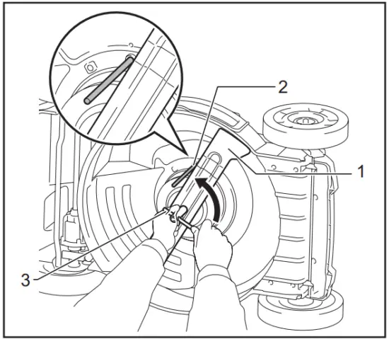 makita DLM462 Cordless Lawn Mower - Mower blade