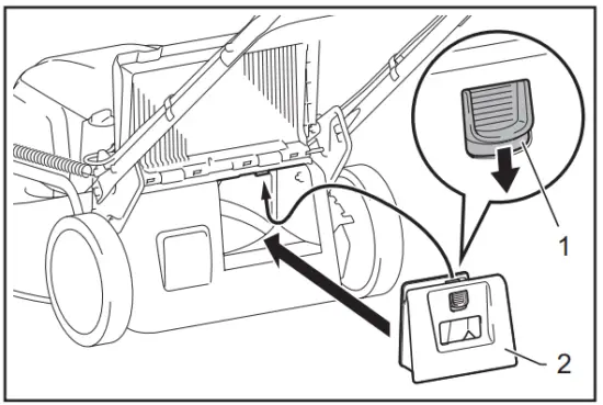 makita DLM462 Cordless Lawn Mower - Mulching plug