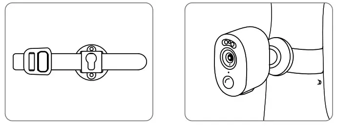 reolink Argus 3 WiFi Camera with 4MP RIP Motion Sensor - Install the Camera with Loop Strap