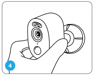 reolink Argus 3 WiFi Camera with 4MP RIP Motion Sensor - Mount the Camera to Wall 4