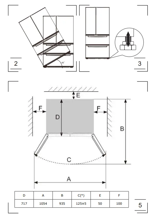 Amica-AKG-3885-E-French-Door-Refrigerator-Freezer-FIG-1