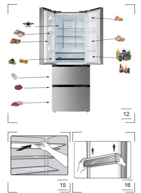 Amica-AKG-3885-E-French-Door-Refrigerator-Freezer-FIG-3