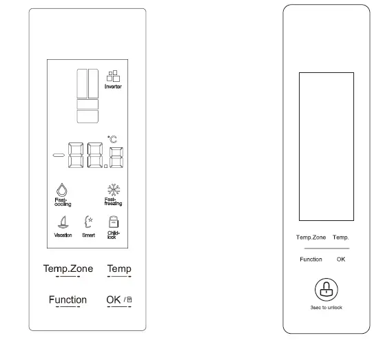 Amica-AKG-3885-E-French-Door-Refrigerator-Freezer-FIG-5