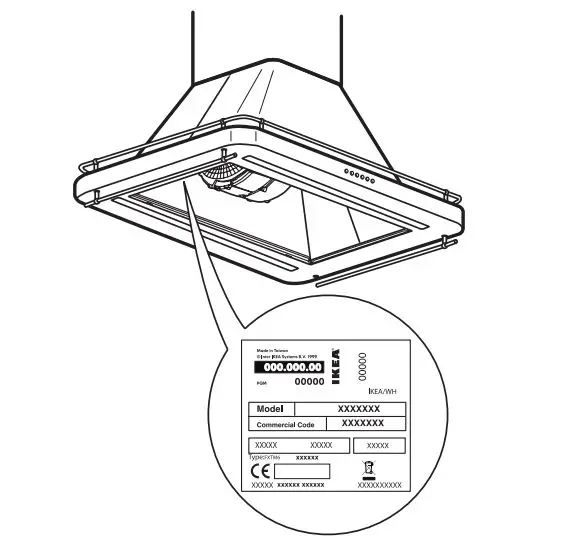 ikea-AA-2046176-8 OMNEJD-Ceiling-mounted-extractor-hood-7