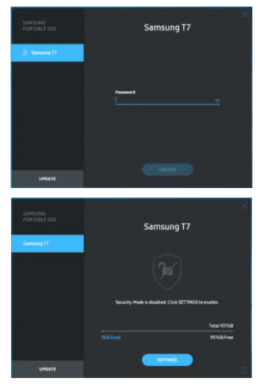 SAMSUNG MU-PC500R Portable SSD T7 Hard Drive - Unlock