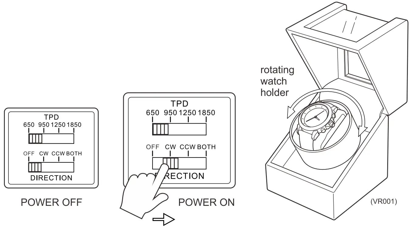 Versa VR001 Automatic Watch Winder - fig 3