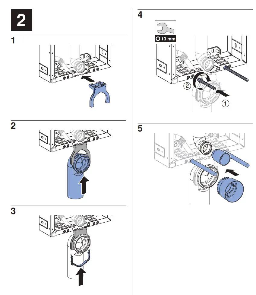GEBERIT 110.366.00.5 Kombifix Element for Wall-Hung WC with Sigma Concealed Cistern Installation Guide - How to Install 2