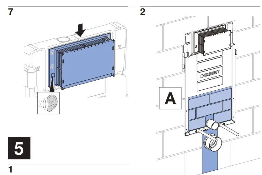 GEBERIT 110.366.00.5 Kombifix Element for Wall-Hung WC with Sigma Concealed Cistern Installation Guide - How to Install 5.1