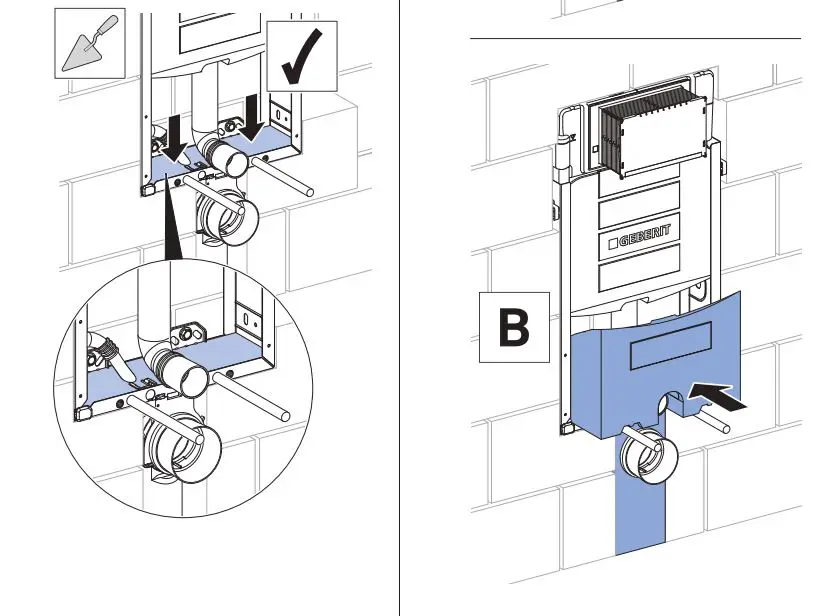 GEBERIT 110.366.00.5 Kombifix Element for Wall-Hung WC with Sigma Concealed Cistern Installation Guide - How to Install 5.2