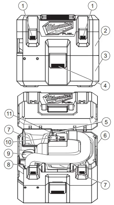 Milwaukee M12 FUEL 1 6 GALLON WET DRY VACUUM - DESCRIPTION