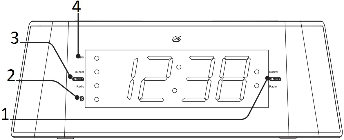 GPX CB360 v2530-01 Dual Alarm Clock Radio Overview 1