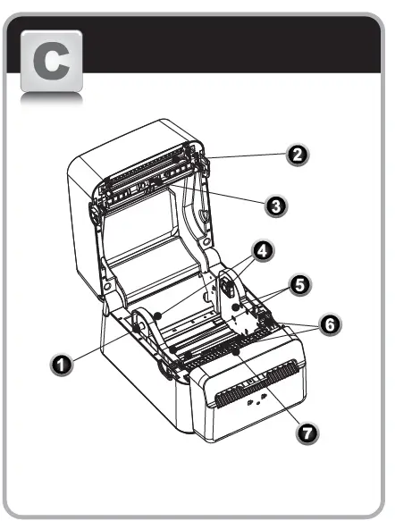 ARGOX D4-280plus D4 Linerless Series Label Printer-FIG5
