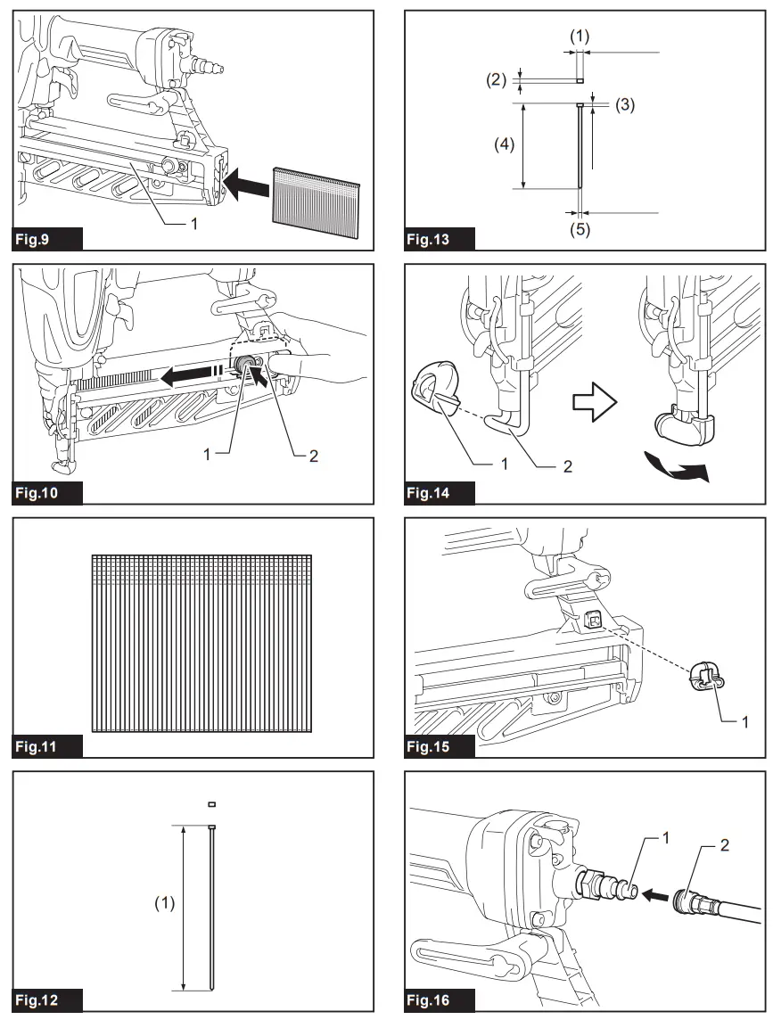 makita AF601 Pneumatic Finish Nailer - Fig2