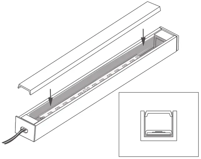 KLUS KOPRO-30 Extrusion - Insert the cover