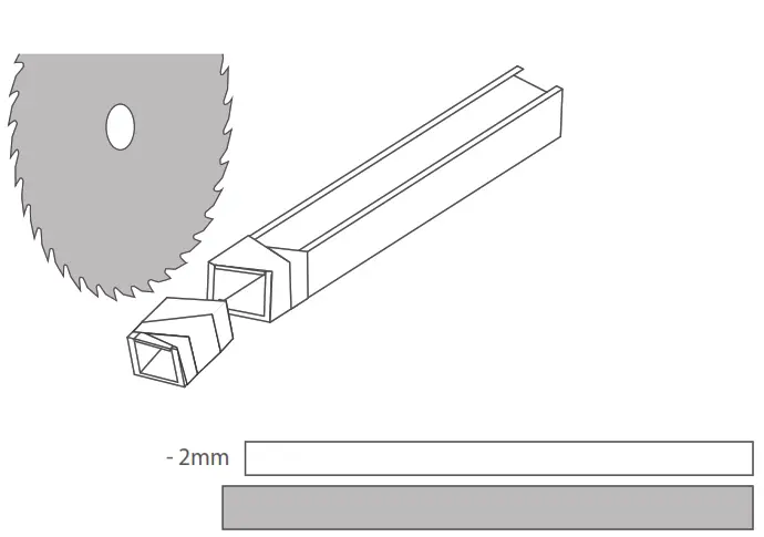 KLUS KOPRO-30 Extrusion - a mechanical saw to cut