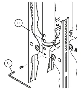 Neomounts-PLASMA-C100D-Monitor-Ceiling-Mount-fig-3