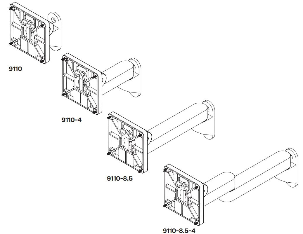 innovative 9110 Monitor TV Wall Mount 1