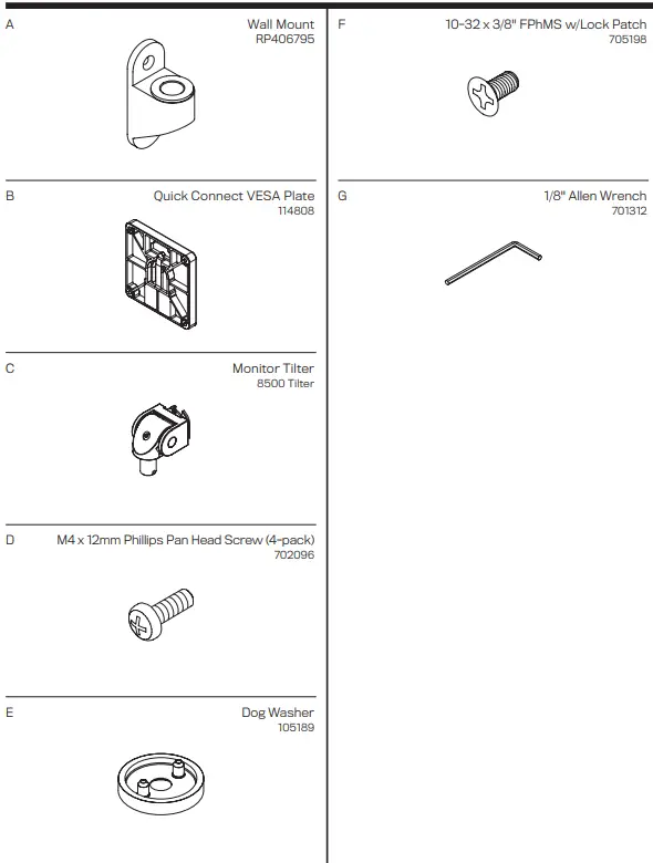 innovative 9110 Monitor TV Wall Mount 2