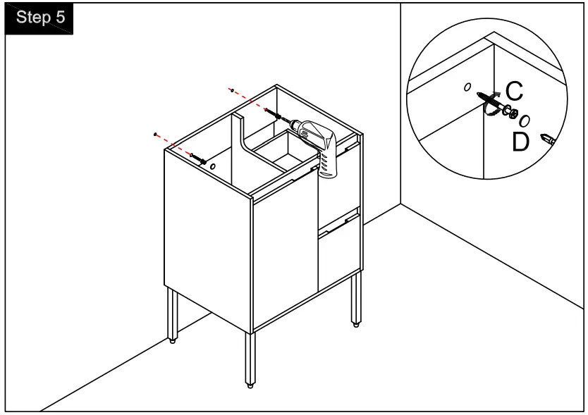 THE HOME DEPOT BVB01824IMORB ARTCHIRLY Bathroom Vanity in Brown - fig 10