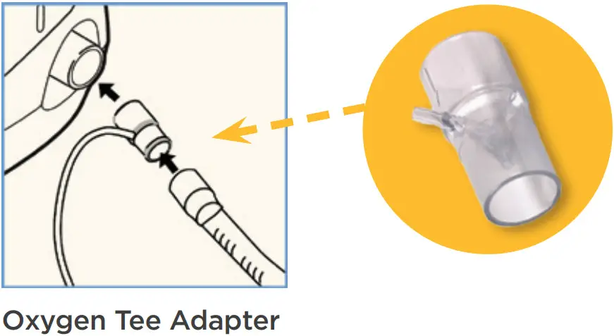 APRIA ResMed AirSense 10 Sleep Therapy Device - Oxygen Tee Adapter