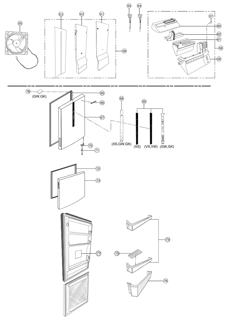 Panasonic NR BX41BG Fridge - 1
