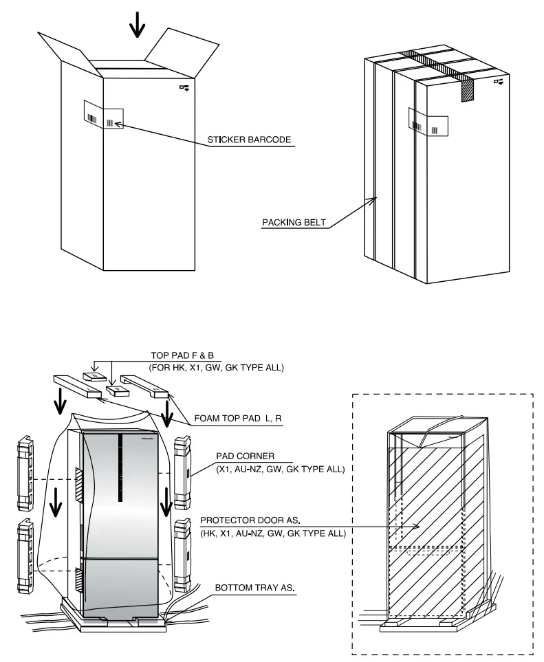 Panasonic NR BX41BG Fridge - 2