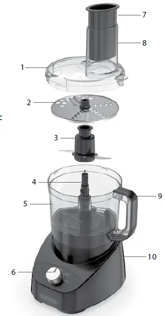 BLACK DECKER FP4150 8-Cup Food Processor fig 20