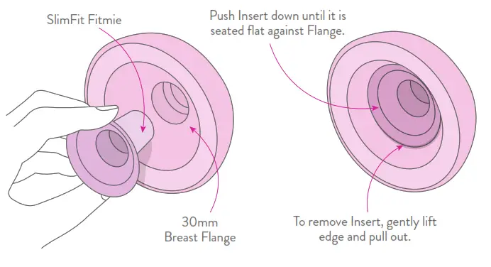 freemie FG084 SlimFit5 Hands Free Ultra Discreet Collection Cups - Add SlimFit Fitmie Inserts