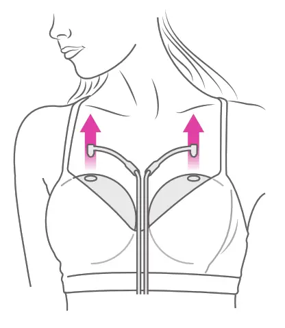 freemie FG084 SlimFit5 Hands Free Ultra Discreet Collection Cups - After Pumping2